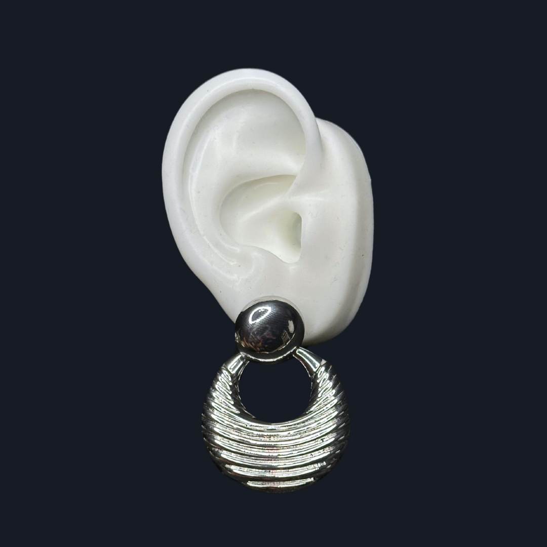 xl chunky circle earrings